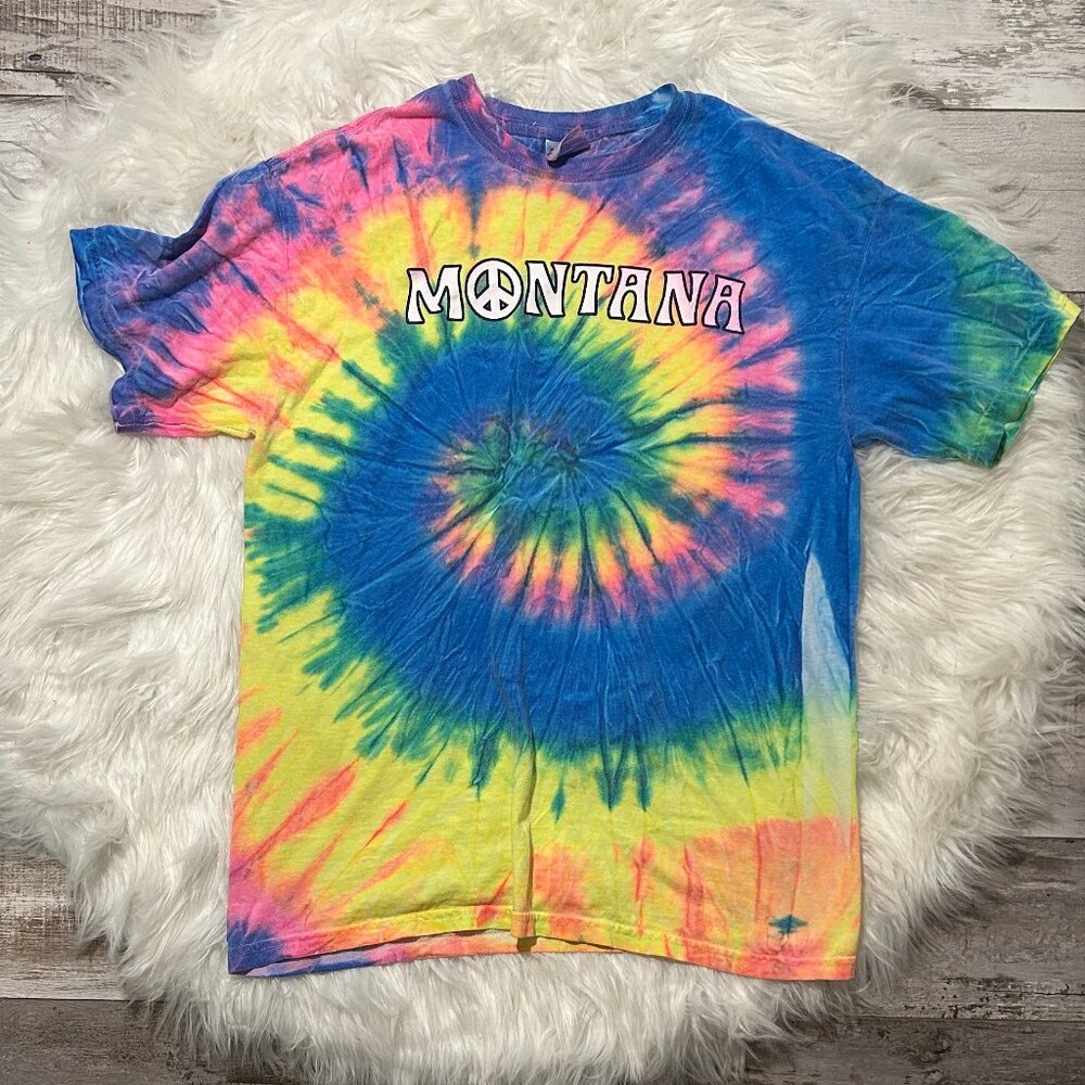 GILDAN Womans Montana Tie dye SIZE M
